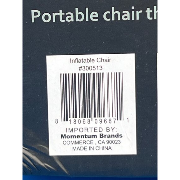 Inflatable Chair For Indoor & Outdoor Use Premium Flocked Surface Easy Inflates - Picture 7 of 7